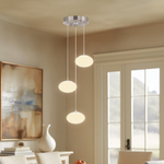 Citilux ATMAN CL226A031 LED RGB Умная каскадная люстра Матовый Хром