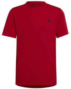 Футболка для мальчика теннисная Adidas Boys Club Tee - better scarlet