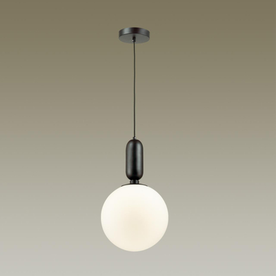4671/1 PENDANT ODL20 393 черный/белый Подвес E27 1*40W (тип лампы СВЕЧА ) 220V OKIA