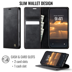 Чехол-книжка CaseMe RFiD iPhone 16 Pro
