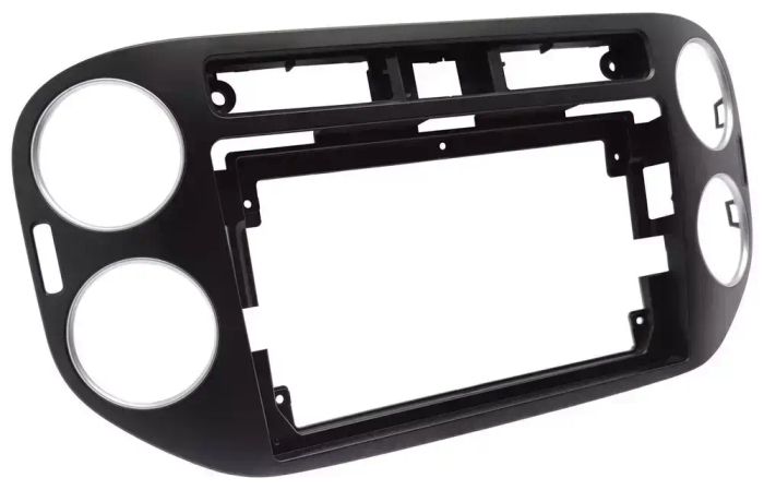 Магнитола для Volkswagen Tiguan 1 2011-2016 (аварийка прямоугольная, рамка чёрная) - FarCar S280 монитор 9.5" IPS на Android 13, CarPlay