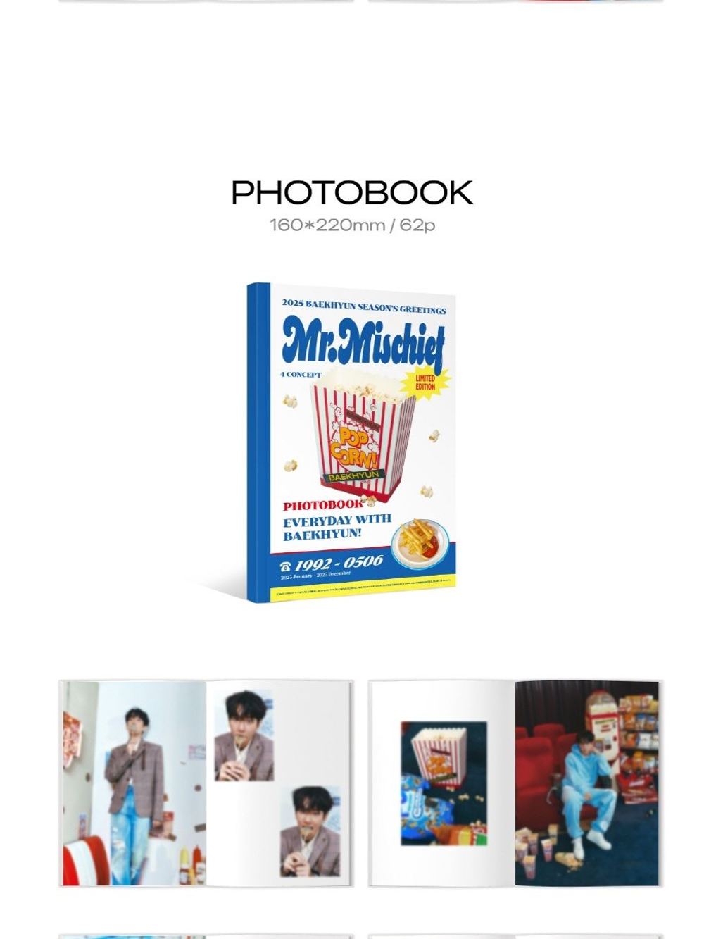 товары BAEKHYUN - MR. MISCHIEF 2025 SEASON'S GREETINGS