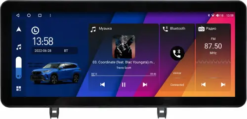 Магнитола для Mazda 3 BP 2019-2023 (левый руль) - Canbox H-Line 0024 монитор 12.3" QLED в стиле Audi на Android 10, Быстрая, ТОП-процессор, CarPlay, 4G SIM-слот