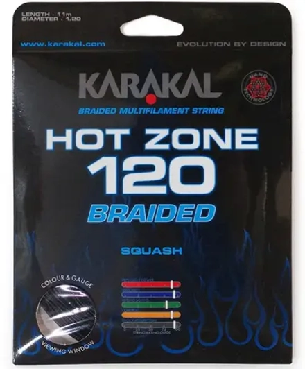 Струны для сквоша Karakal Hot Zone Braided (11 m) - black