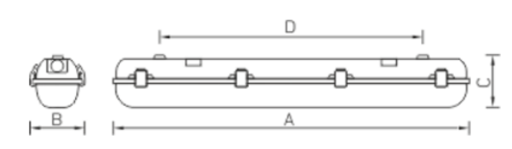 Светильник LED ДСП ARCTIC STANDARD 600 TH 5000K СТ