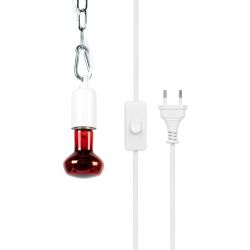 Светильник для растений ЭРА FITO-Hanging сeramic holder 3 m подвесной патрон керамический с кабелем и цоколем Е27 | Светильники для растений