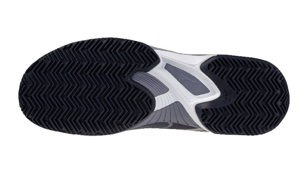 Мужские теннисные кроссовки Mizuno Wave Exceed Court CC - odyssey gray/white/blue granite