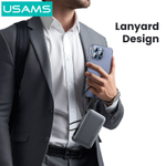 Power Bank внешний аккумулятор повербанк USAMS 10000 мАч 20W с кабелем