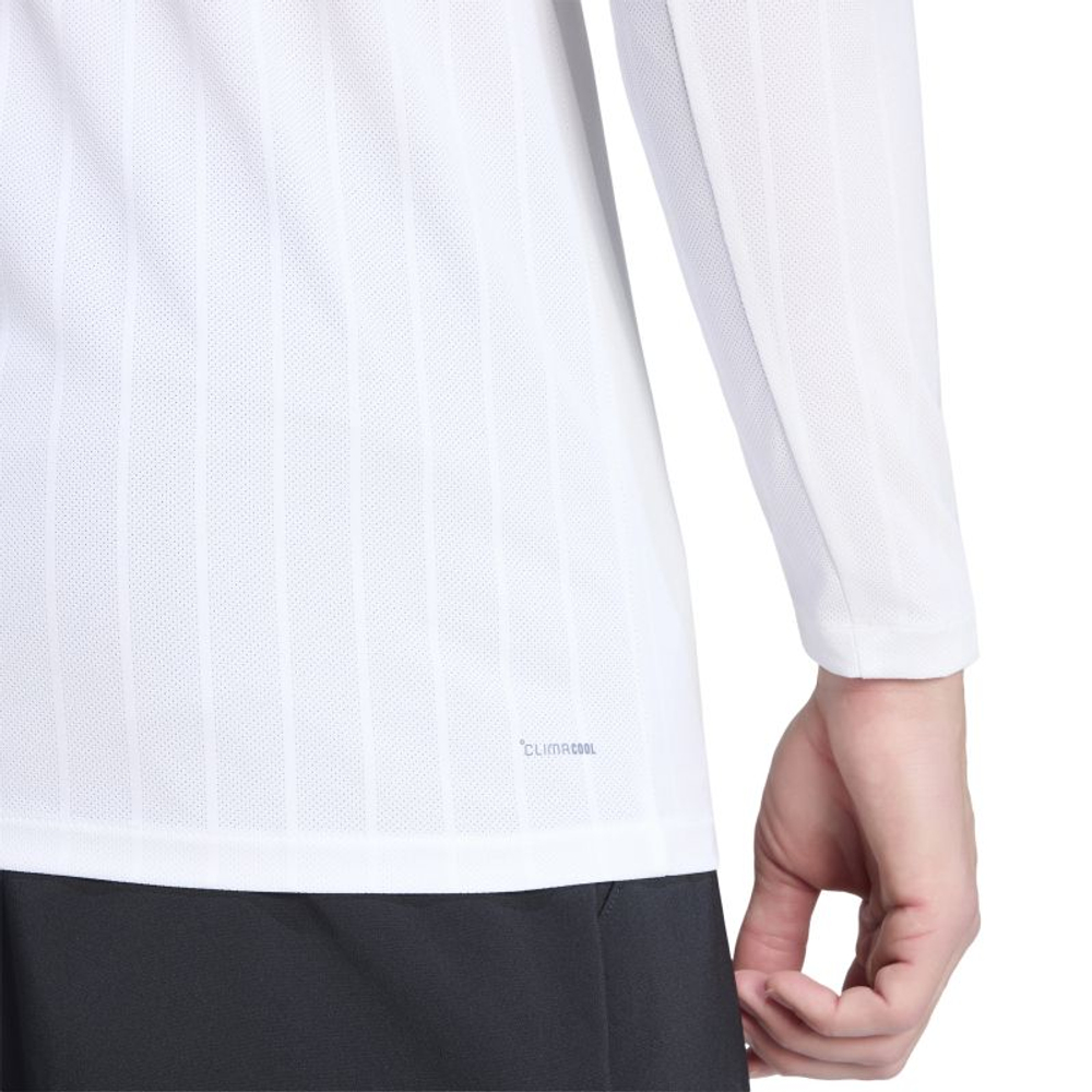 Мужская теннисная футболка Adidas Climacool с длинным рукавом - white