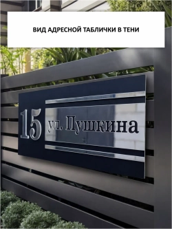 Адресная табличка на дом объёмные буквы