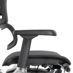 Кресло FALTO Ergohuman Elite 2 с подножкой ( чёрный каркас /сетка чёрный T-168-B1 Black )
