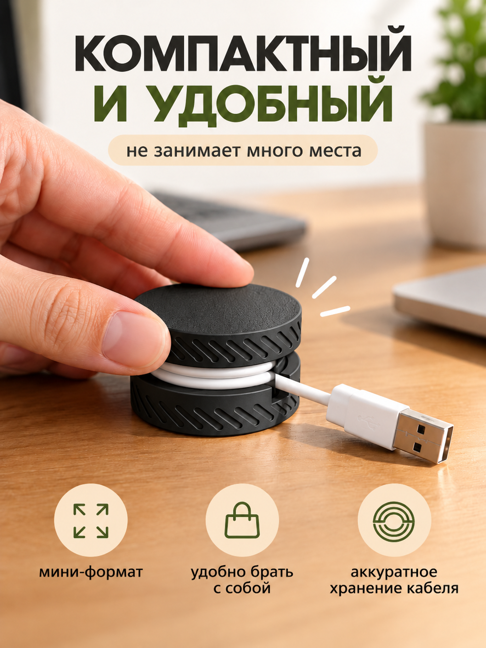 FOR YOU Органайзер для USB-кабелей