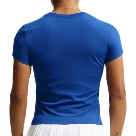 Женская теннисная футболка Nike Court Advantage Dri-Fit Short-Sleeve Tennis - old royal/white