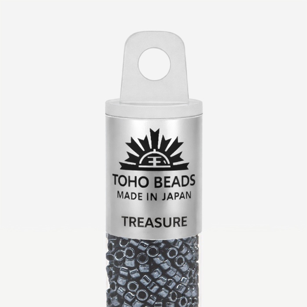 Японский бисер TOHO Treasure (№81), металлизированный, непрозрачный глянцевый