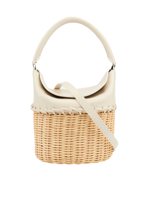 Basket bag JANE milky color