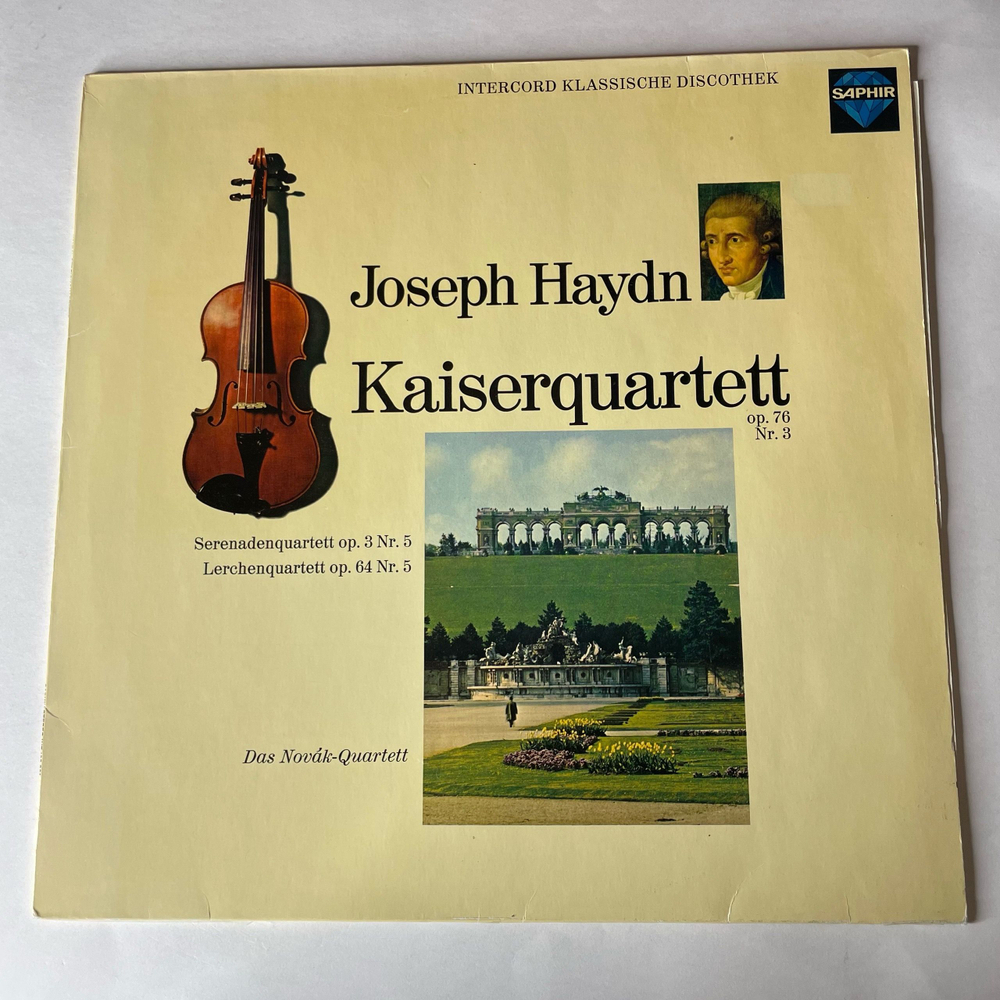 Винтажная виниловая пластинка LP Йозеф Гайдн Joseph Haydn, Novak Quartet, Kaiserquartett (Германия 1977)