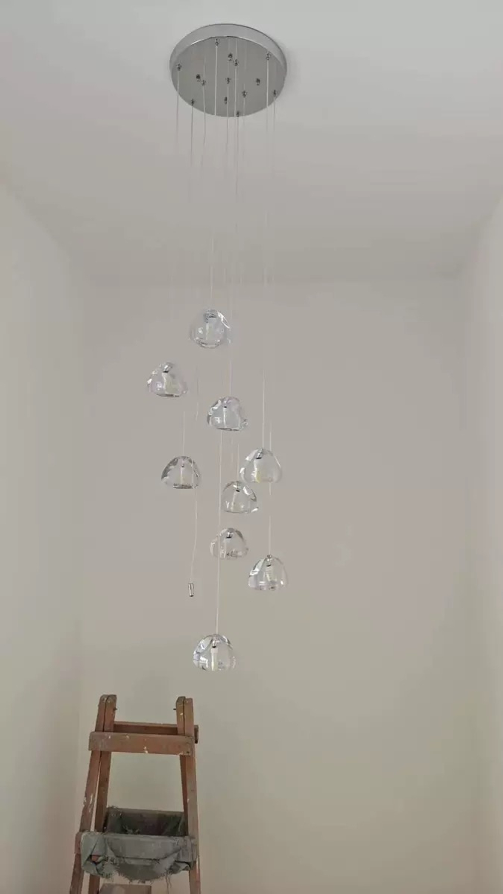 Pendant design lamp Mizu by Terzani (5 suspension)