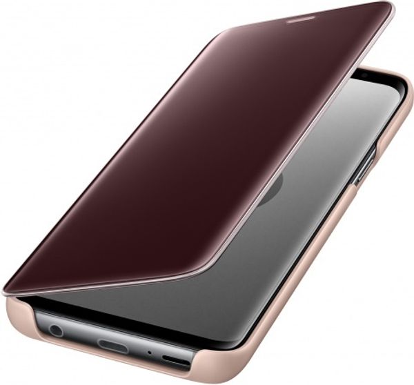 Чехол-книжка Samsung Clear View Standing для Galaxy S9 (золотистый)