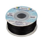 Шнур металлизированный ⌀1.0 мм, 100 м, цв. 05 черный, Gamma GC-001MC