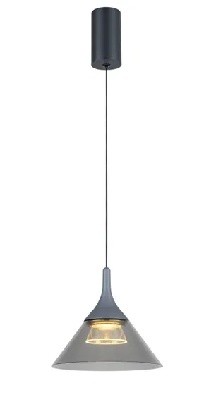 Светильник подвесной светодиодный Rilon QY-H1093GRAY GRAY, 7 Вт, серый