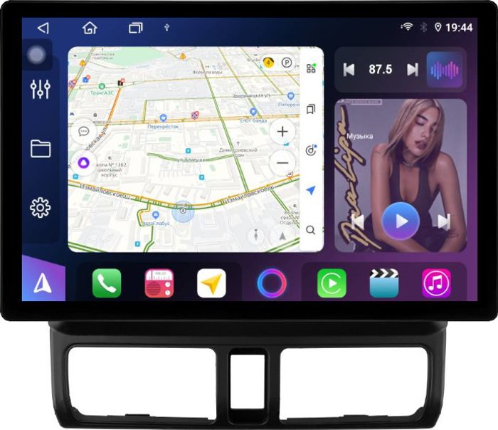 Магнитола для Honda CR-V 2 2000-2006 - FarCar GX877 монитор 13" 2K QLED на Android 13, Быстрая, CarPlay, 4G SIM-слот