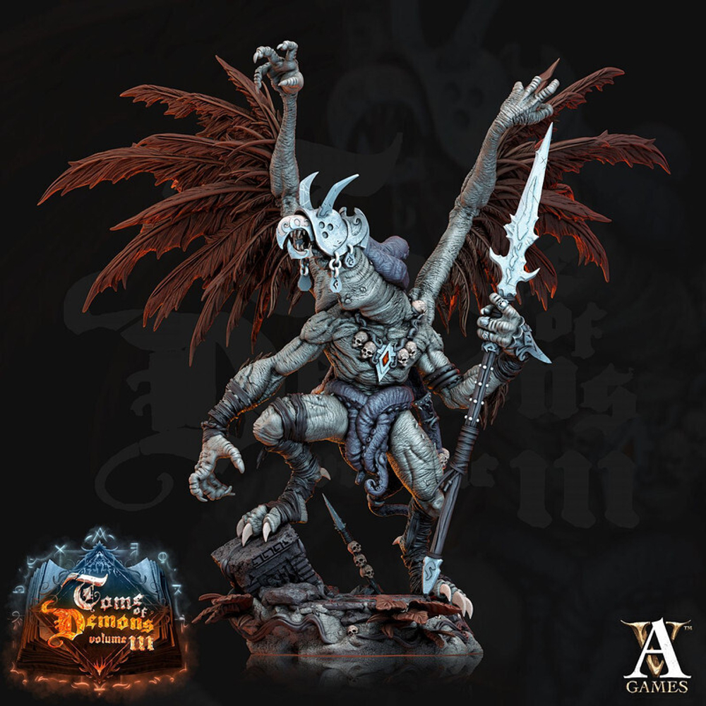 Grand Alliance Chaos Disciples of Tzeentch Chaos Daemons Демон Тзинча миниатюра для dnd, днд, pathfinder, фентези, Настольная игра, НРИ, Варгейм, РПГ