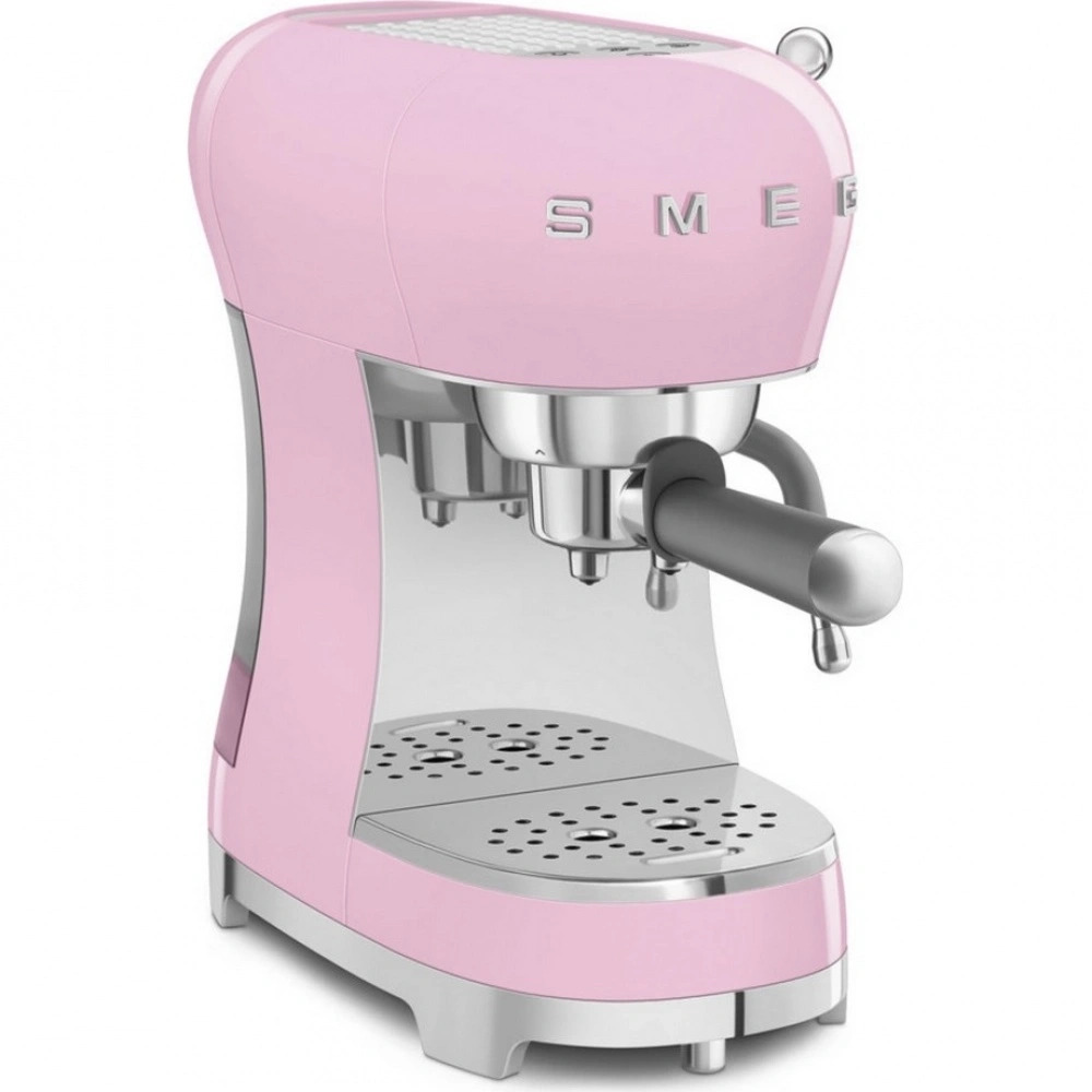 Кофеварка рожковая Smeg ECF02PKEU розовая