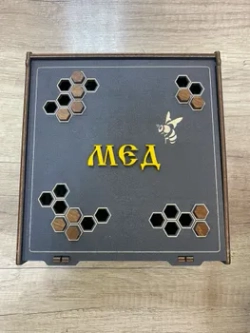Подарочный набор мёда 4-х сортов (липовый, цветочный, лесной, гречишный) + 2 сорта чая, премиум, Алтай