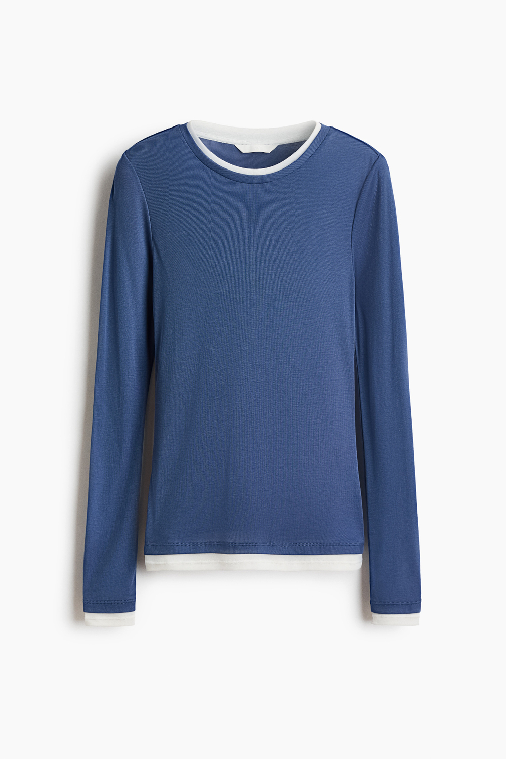 Тонкий трикотажный топ с многослойным видом - H&M