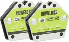 Магнитный угольник HDWELD HDM2-125, 2 шт.