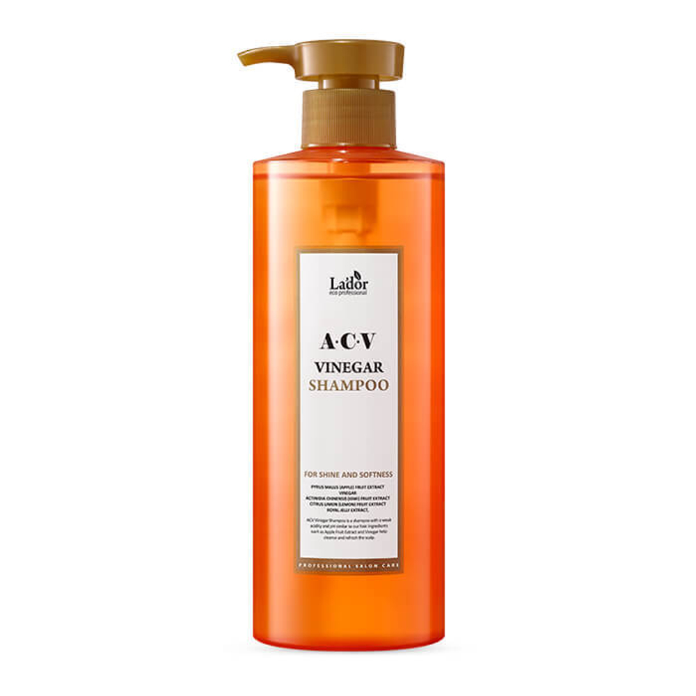 Шампунь с яблочным уксусом для блеска волос Lador ACV Vinegar Shampoo 430 мл