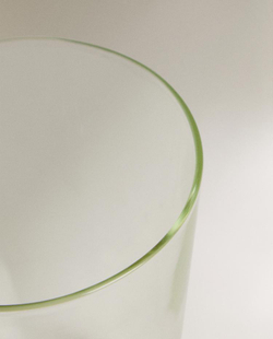 ZARA HOME КРУЖКА ИЗ БОРОСИЛИКАТНОГО СТЕКЛА С БУКВОЙ J, КОБАЛЬТОВЫЙ
