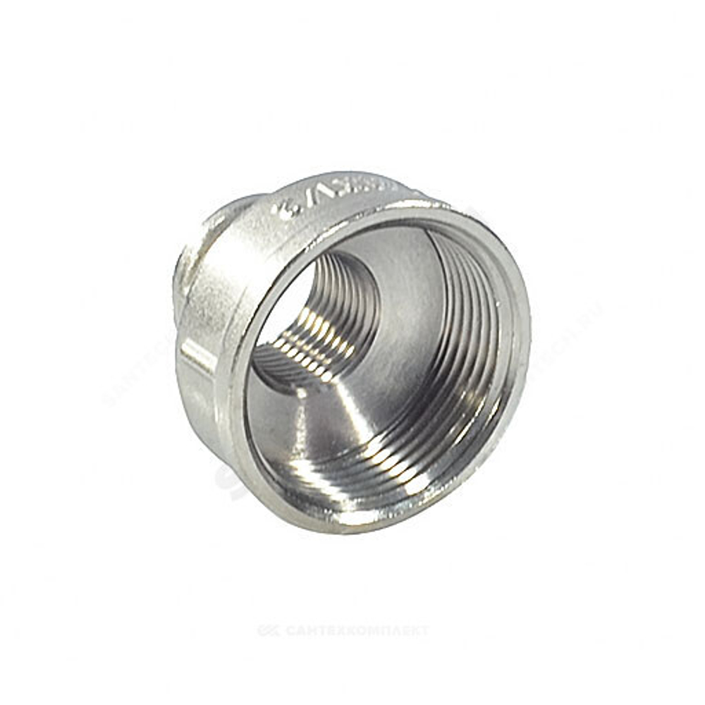 Муфта латунь никель переходная Ду 50х32 (2"х1 1/4") ВР/ВР SantechSystems
