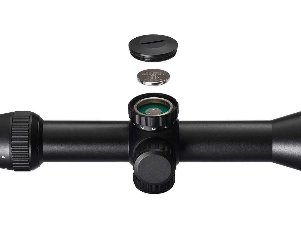 Прицел Gaut Quartz 4-12x50, AO, сетка 2 (Mil-Dot), подсветка красная, 25.4мм, 1/4 МОА, 458г