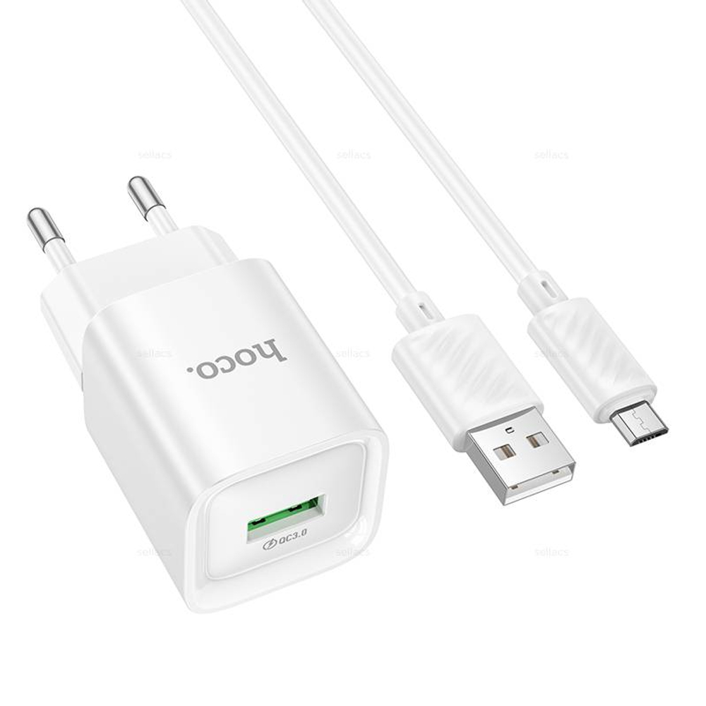 Зарядное устройство для Micro-USB Hoco C145A QC3.0 (white)