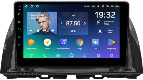 Магнитола для Mazda CX-5 2015-2017 (ШГУ цветной) - Teyes CC2 PLUS монитор 10.1" QLED, Android 10, Быстрая, SIM-слот