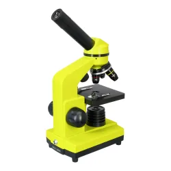 Микроскоп Levenhuk Rainbow 2L Lime\Лайм - общий вид в три четверти