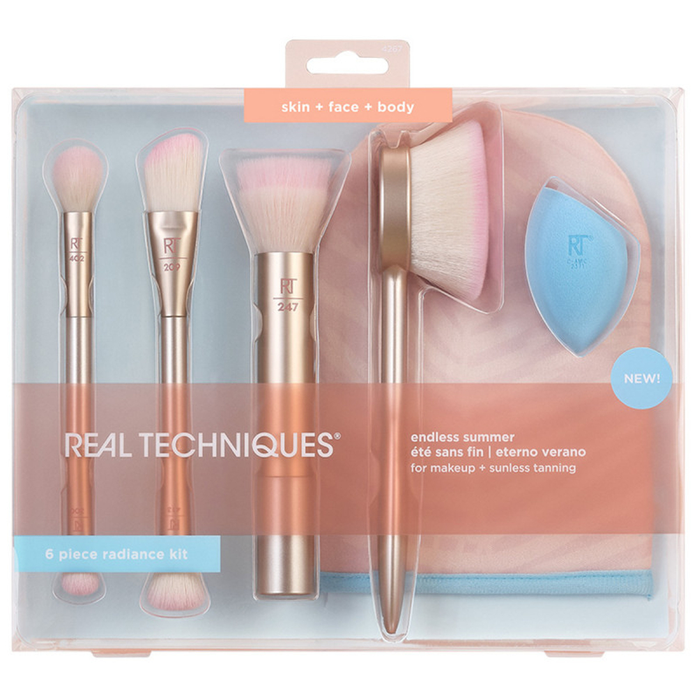 Набор кистей для нанесения макияжа и бронзирующих средств REAL TECHNIQUES Endless Summer Kit