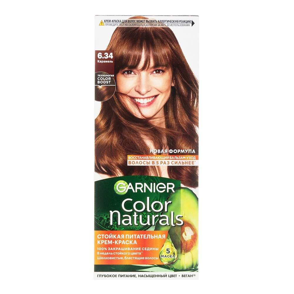 Краска Гарниер Color Naturals 6.34 Карамель, шт