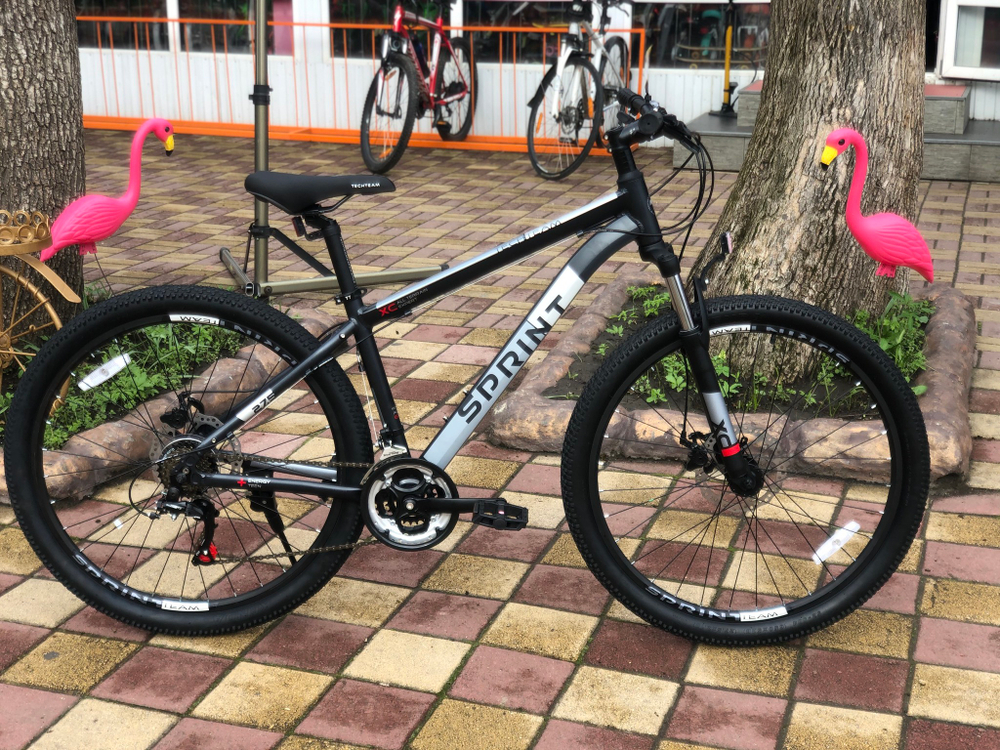 Велосипед TechTeam Sprint 29"х18" серый 2021