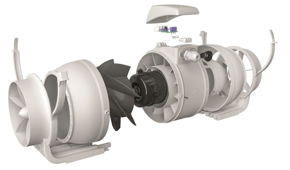 Вентилятор осевой канальный ERA PRO TYPHOON D150/160 2SP, две скорости, d150/160