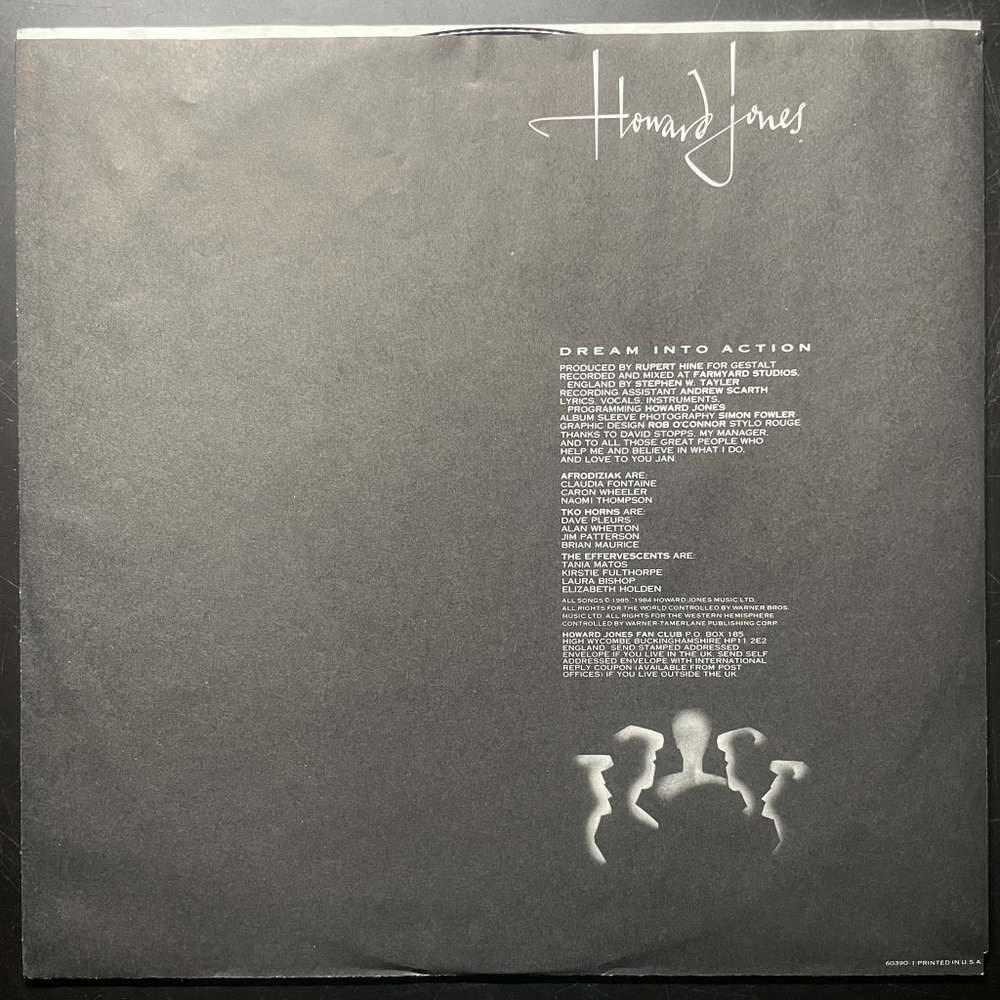 Howard Jones ‎– Dream Into Action (США 1985г.)