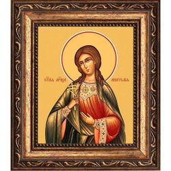 Анатолия Римская мученица. Икона на холсте.