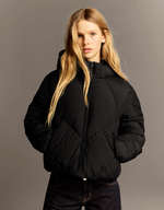 Женская стеганая куртка с капюшоном - BERSHKA