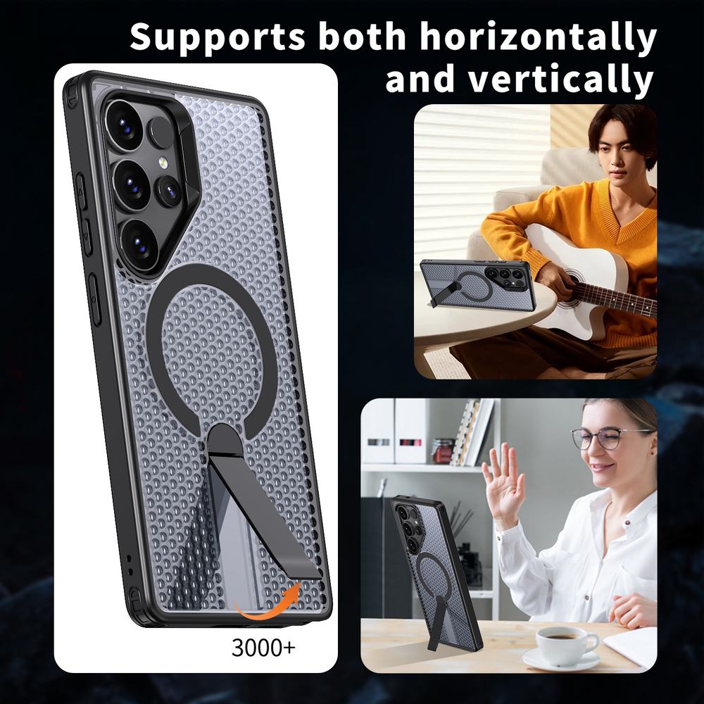 Прозрачный чехол Mesh Pro Magnetic Case для Samsung Galaxy S22 Ultra