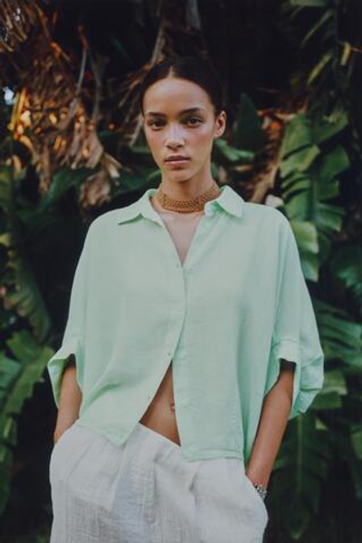 РУБАШКА ОБЪЕМНОГО КРОЯ — ZARA