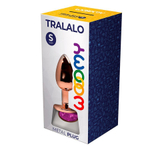 Анальная втулка Wooomy Tralalo Size S c розовым кристаллом (Цвет: розовый)