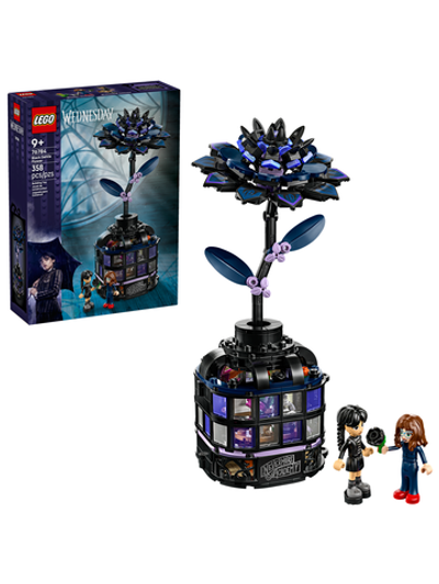 Конструктор Лего Уэнсдей Черный георгин 76784 | LEGO Wednesday Black Dahlia Flower | декоративный цветок 358 деталей 9+