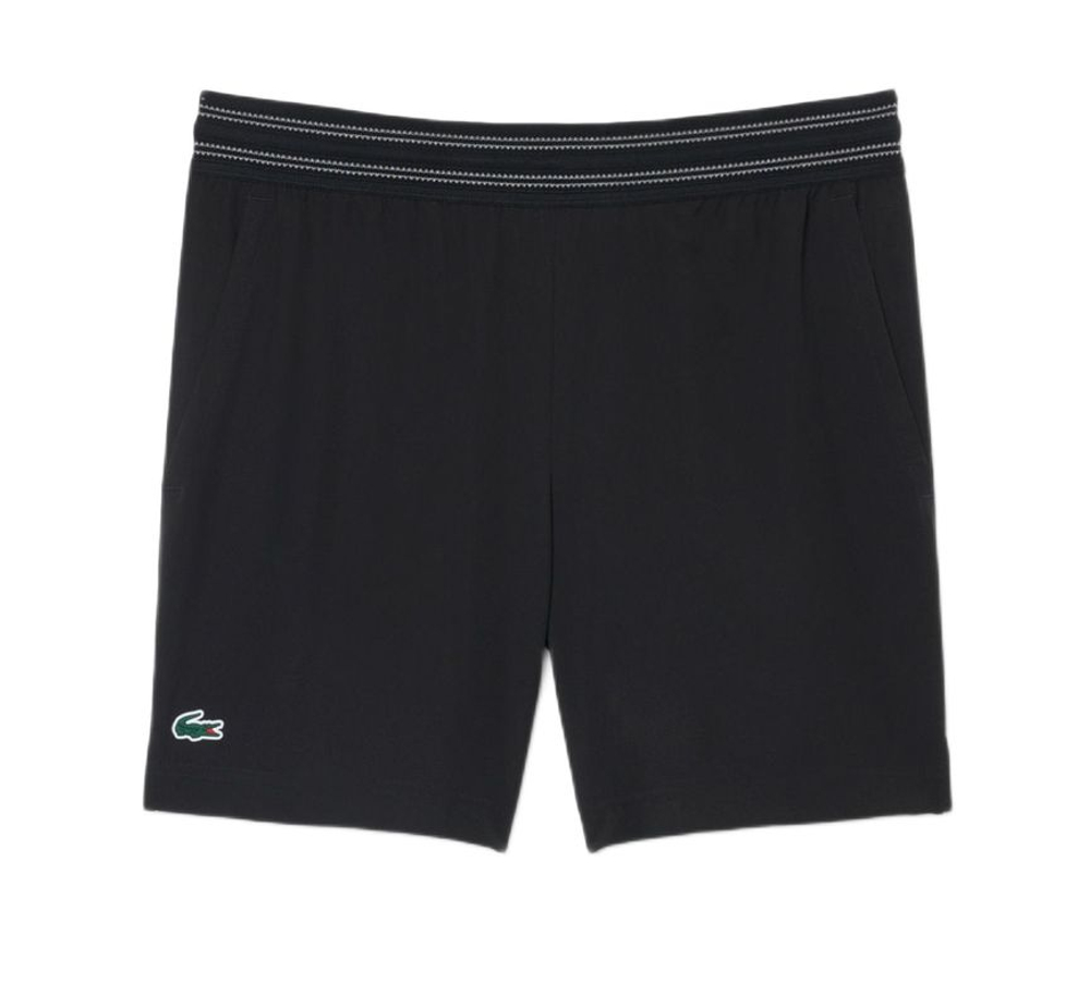 Meskie spodenki tenisowe Lacoste Ultra Dry Reflective - black