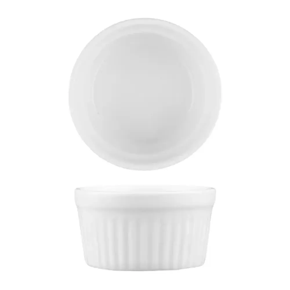 Соусник 30 мл d 5,6 см h3,3 см круглый Рамекин рельефный белый фарфор P.L. Proff Cuisine [16]